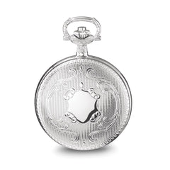 Charles Hubert Chrome-finish Brass w/Shield Pocket Watch