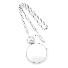 Charles Hubert Chrome-finish Brass Photo Insert Pocket Watch - 2