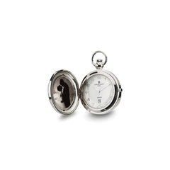 Charles Hubert Chrome-finish Brass Photo Insert Pocket Watch - 2