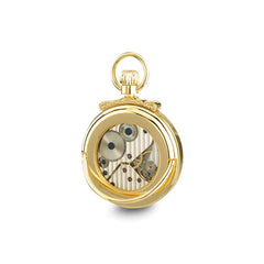 Charles Hubert Gold-finish Champagne Dial Open Face Pocket Watch