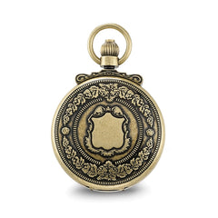 Charles Hubert Antique Gold-finish Skeleton Pocket Watch