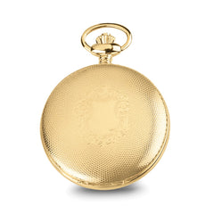 Charles Hubert Gold-finish Brass Skeleton Pocket Watch