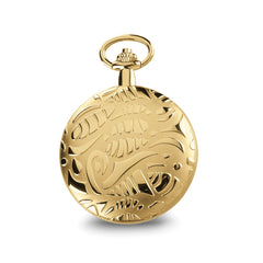 Charles Hubert Gold-finish Brass White Dial Pocket Watch - 2