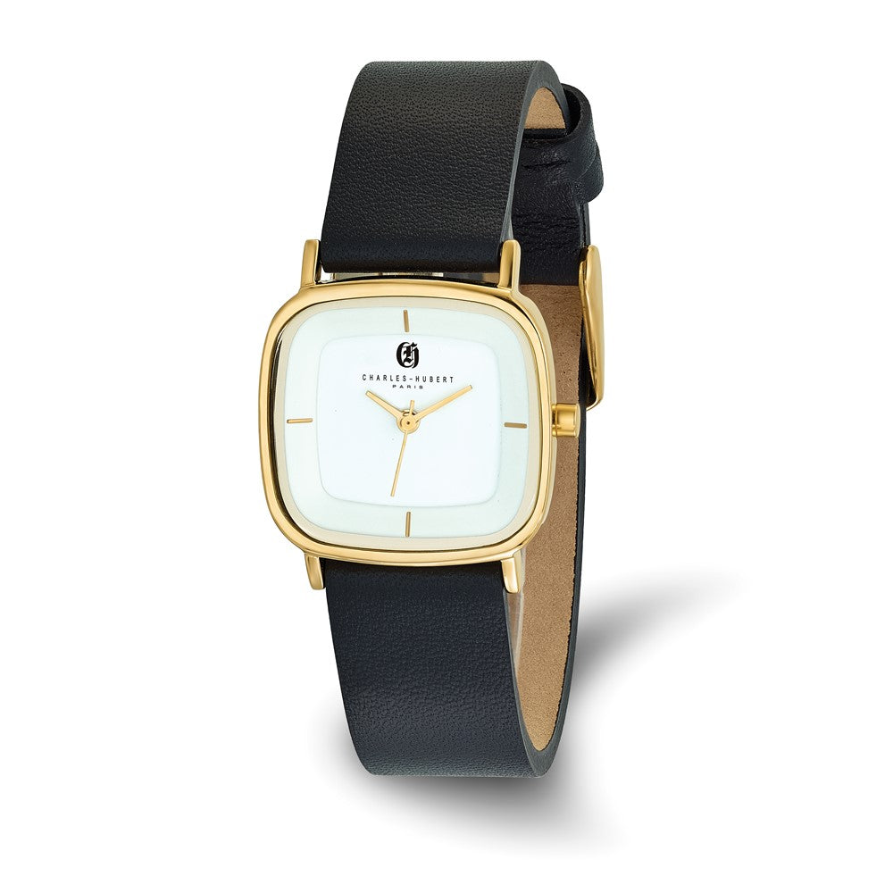 Charles Hubert IP-plated Stainless Steel White Dial Quartz Watch - 2