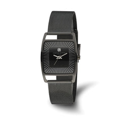 Charles Hubert Black IP-plated Stainless Steel Milanese Band Watch