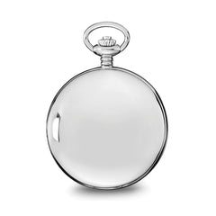 Charles Hubert Stainless Steel White Dial Pocket Watch - 2