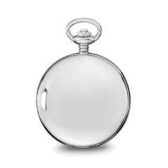 Charles Hubert Stainless Steel White Dial Pocket Watch - 3