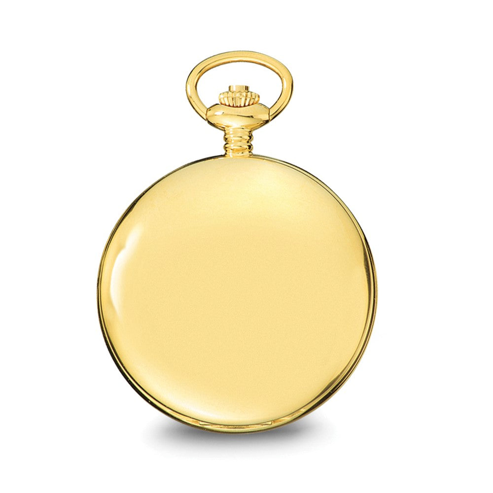 Charles Hubert IP-plated Stainless Steel White Dial Pocket Watch