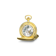 Charles Hubert IP-plated Stainless Steel White Dial Pocket Watch - 4