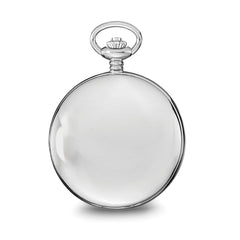Charles Hubert Stainless Steel Skeleton Dial Pocket Watch - 3