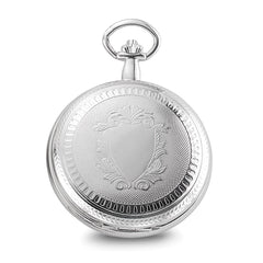 Charles Hubert Chrome-finish Skeleton Dial Pocket Watch