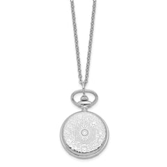 Charles Hubert Two-tone Floral Design Pendant Watch - 3
