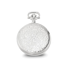 Charles Hubert Chrome-finish Floral Design Pocket Watch - 2