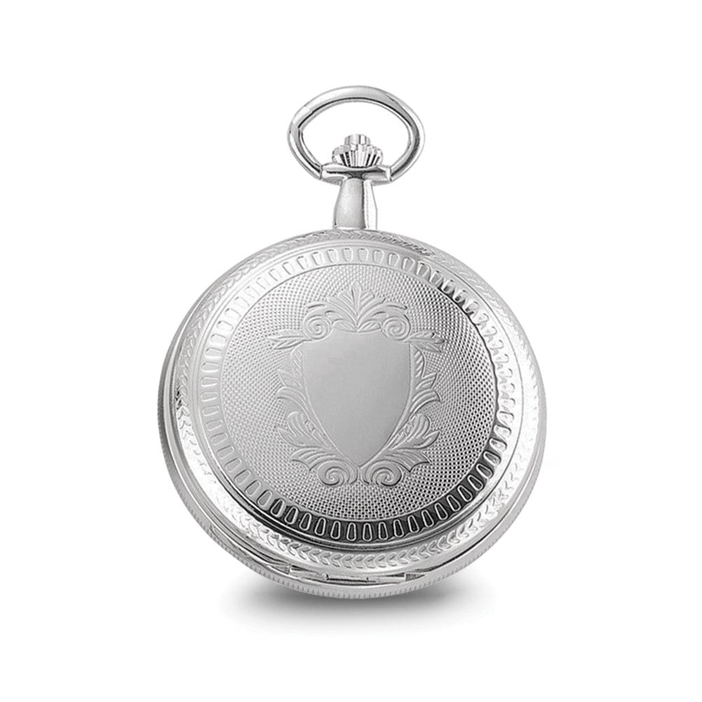 Charles Hubert Chrome-finish White Dial Pocket Watch