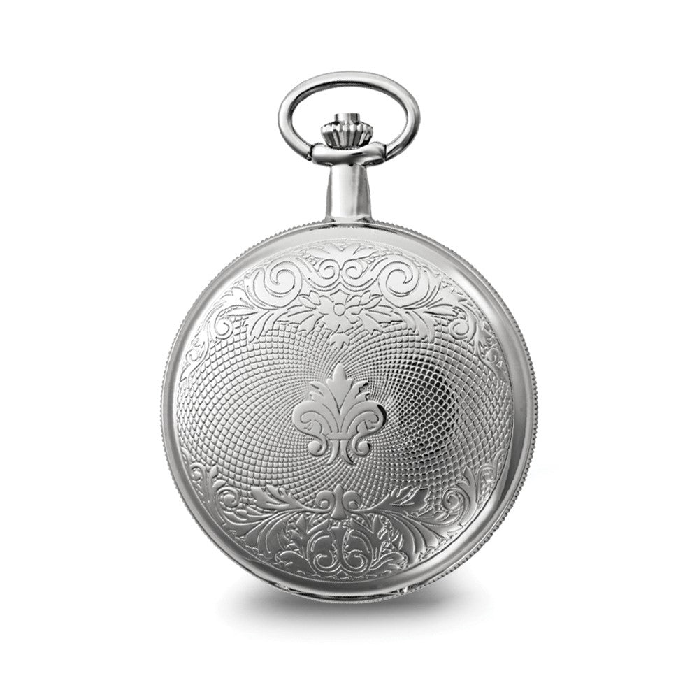 Charles Hubert Chrome-finish White Dial Pocket Watch