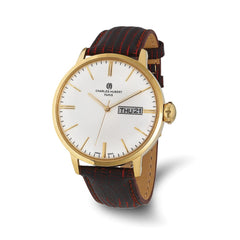 Mens Charles Hubert Stainless Steel White Dial Watch