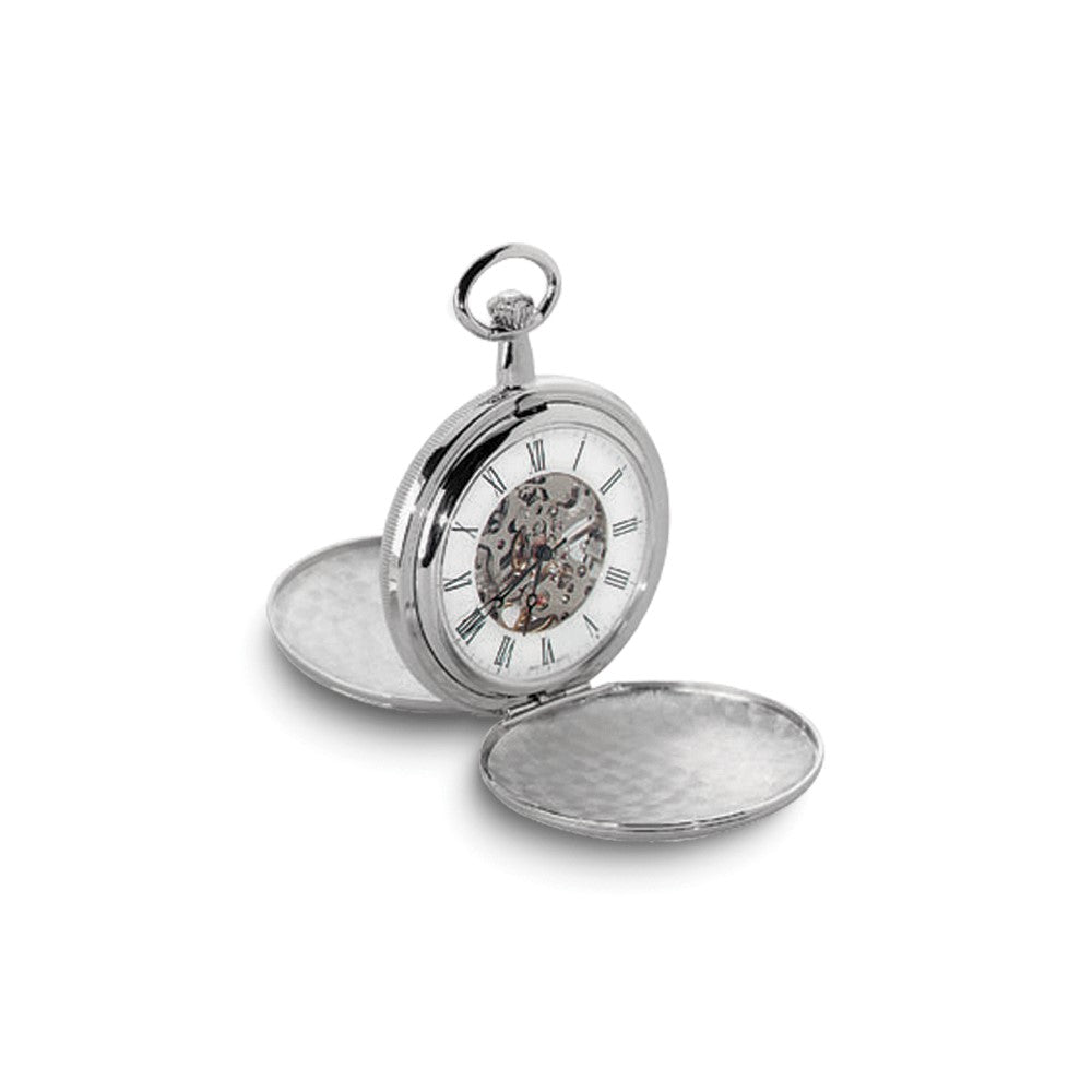 Charles Hubert Chrome-finish White Dial Pocket Watch - 3