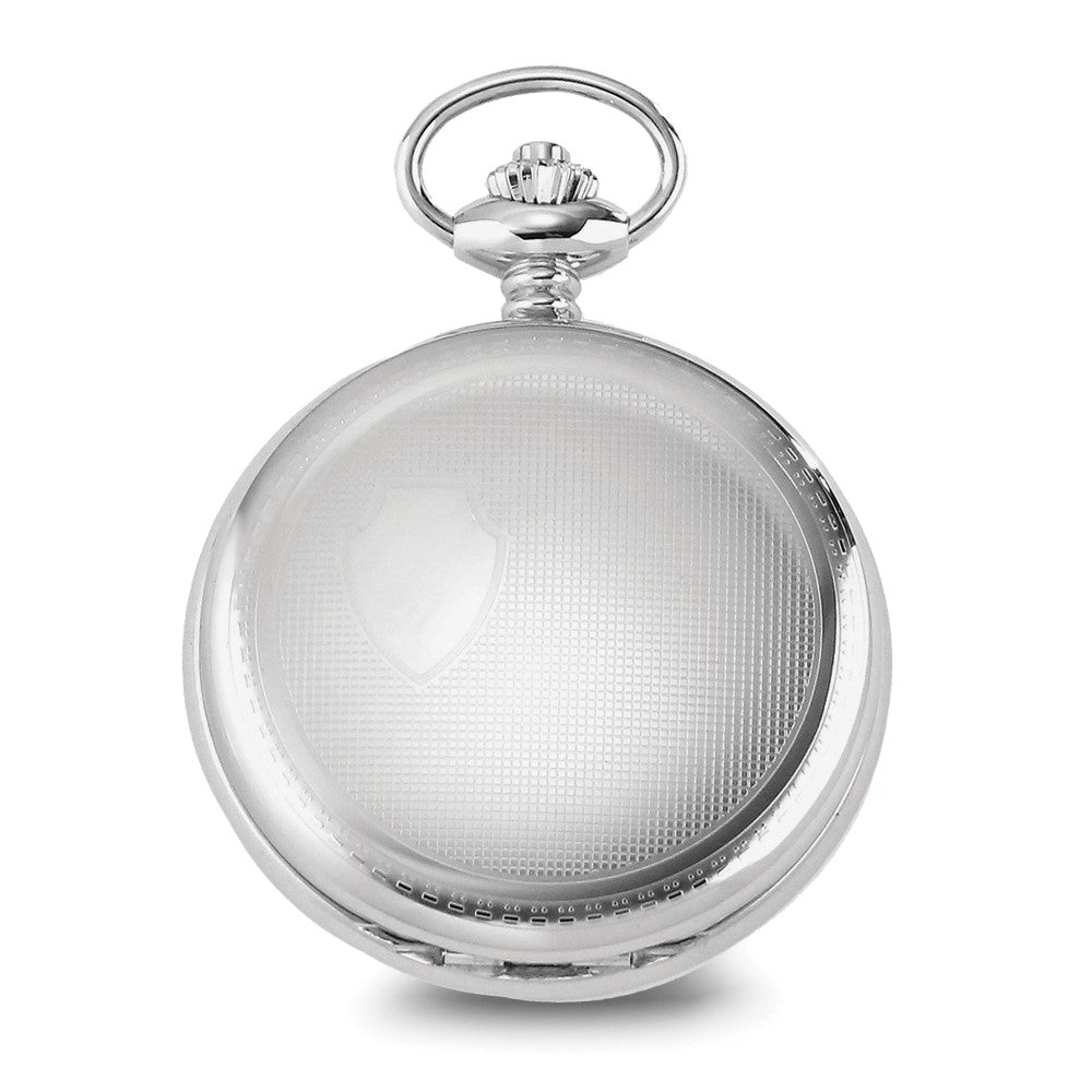 Charles Hubert Stainless Steel Hunter Case Tritium Mechanical Pocket Watch - 2