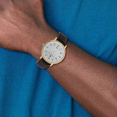 Mens Charles Hubert IP-plated Stainless Steel White Dial Watch
