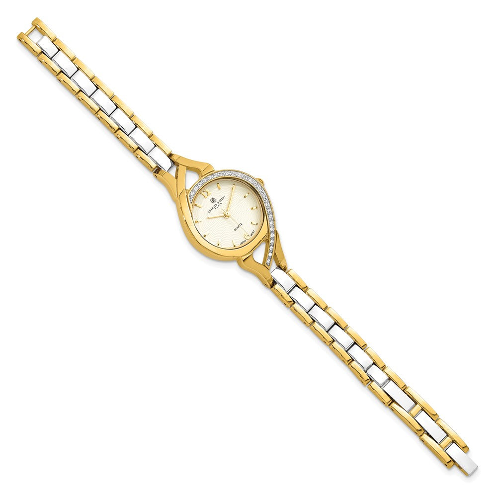 Ladies Charles Hubert Two-Tone Off-White Dial Watch