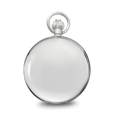 Charles Hubert Chrome-finish Double Cover Open Window Pocket Watch