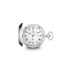 Charles Hubert Half Dollar Coin/Plain Polished Back Pocket Watch