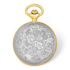 Charles Hubert Two-tone Shield Hunter Case Skeleton Dial Pocket Watch