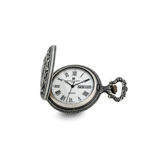 Charles Hubert Antique Chrome-finish Sailing Ship Pocket Watch