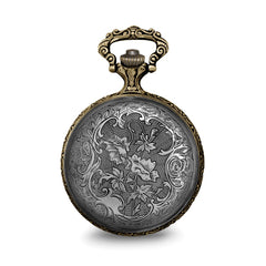 Charles Hubert Two-tone Antique Finish Train Pocket Watch
