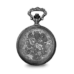 Charles Hubert Antique Chrome-finish Fisherman Pocket Watch
