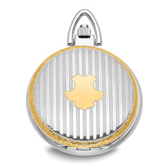 Charles Hubert Gold-finish Two-tone White Dial Pocket Watch