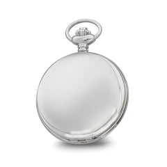 Charles Hubert Chrome-finish Blue Dial Quartz Pocket Watch