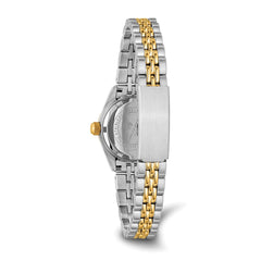 Ladies Charles Hubert Two-tone Stainless Steel Black Dial Watch