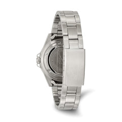 Ladies Charles Hubert Stainless Steel Black Dial Watch - 9