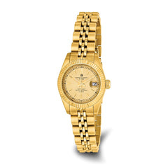 Ladies Charles Hubert IP-plated Gold-tone Dial Watch