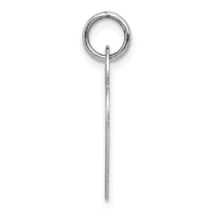 14k White Gold Medium Engravable Heart - 4