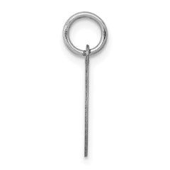 14K White Gold Round Disc Charm - 10