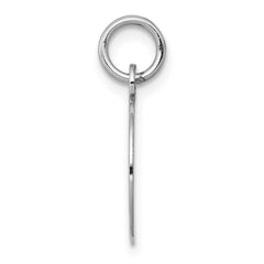14k White Gold Etched .018 Gauge Engraveable Round Disc Charm - 3