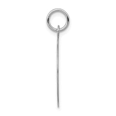 14k White Gold Etched .011 Gauge Engraveable Round Disc Charm - 3