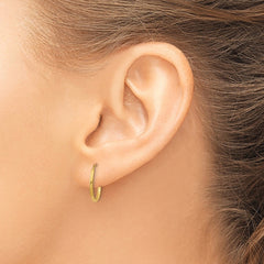 14k 1.25mm Endless Hoop Earring - 2
