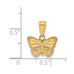 14k Laser Cut Butterfly Charm