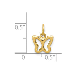 14k Polished Butterfly Pendant - 3