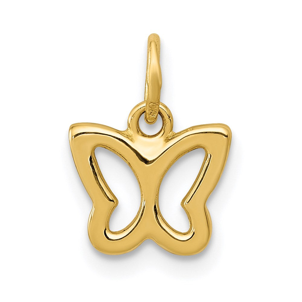14k Polished Butterfly Pendant - 3