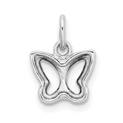 14k White Gold Cut-out Butterfly Pendant