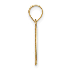 14k Polished Letter M Initial Pendant