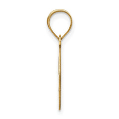 14k Polished Bubble Letter G Initial Pendant