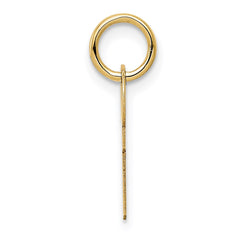 14K Polished Key Charm