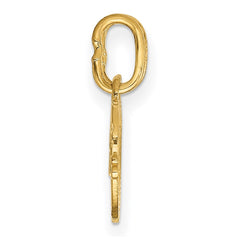 14k Double Heart BEST FRIENDS Break-apart Charm