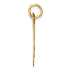 14K Medium Fancy Script Letter M Initial Charm
