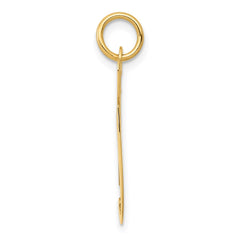 14k Large Fancy Script Letter G Initial Charm